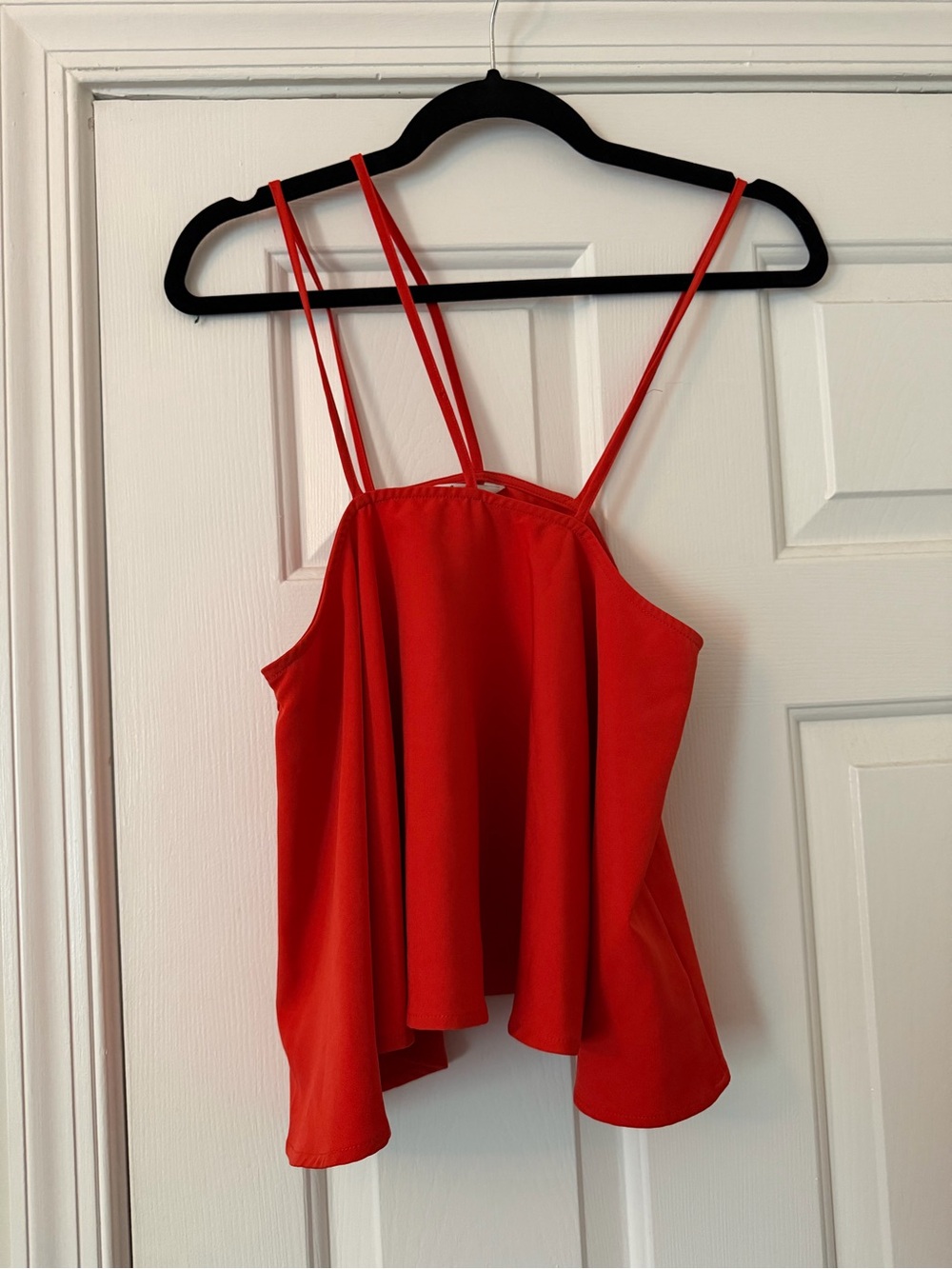 Women's Red/Orange Double-Strap Camisole